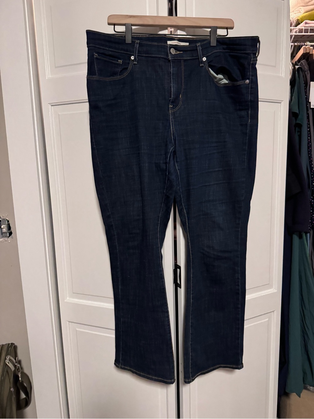 Dark Blue Levi’s Women's Straight-Leg Jeans